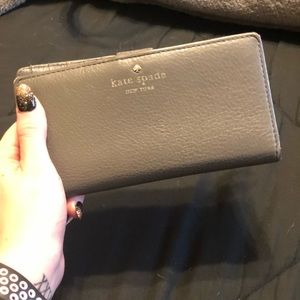 Kate Spade gray wallet USED